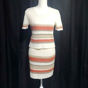 Short sleeve cropped sweater